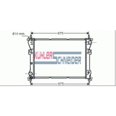 1800041 KUHLER SCHNEIDER Радиатор, охлаждение двигател