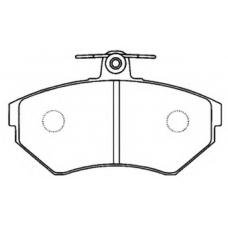 AKD-1303 ASVA Комплект тормозных колодок, дисковый тормоз