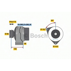 0 124 325 226 BOSCH Генератор