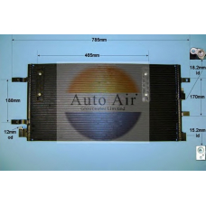 16-9705 AUTO AIR GLOUCESTER Конденсатор, кондиционер