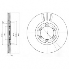 BG4104 DELPHI Тормозной диск