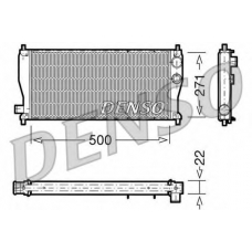 DRM03011 DENSO Радиатор, охлаждение двигателя