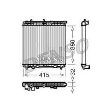 DRM07011 NPS Радиатор, охлаждение двигателя