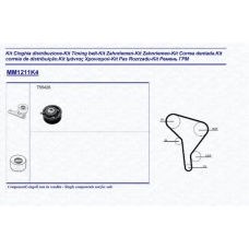 341312111104 MAGNETI MARELLI Комплект ремня грм