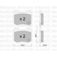 22-0739-0 METELLI Комплект тормозных колодок, дисковый тормоз