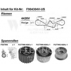 F904939V FLENNOR Комплект ремня грм