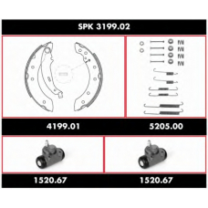 SPK 3199.02 ROADHOUSE Комплект тормозов, барабанный тормозной механизм