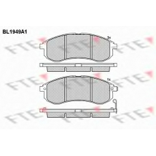 BL1949A1 FTE Комплект тормозных колодок, дисковый тормоз