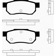 J PP-425AF JAPANPARTS Комплект тормозных колодок, дисковый тормоз