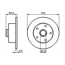 0 986 478 759 BOSCH Тормозной диск