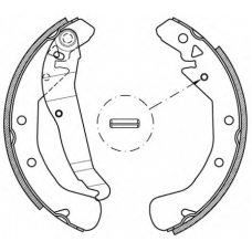 BSA2162.00 OPEN PARTS Комплект тормозных колодок