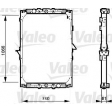 733531 VALEO Радиатор, охлаждение двигателя