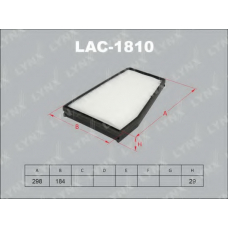 LAC1810 LYNX Lac-1810 фильтр салонный chevrolet epica 06>/evanda 05>