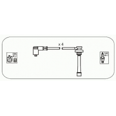 JP183 JANMOR Комплект проводов зажигания