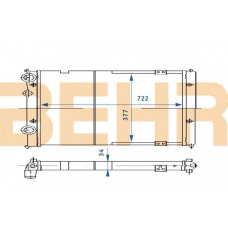 2110239 BEHR Radiator