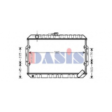 141230N AKS DASIS Радиатор, охлаждение двигателя