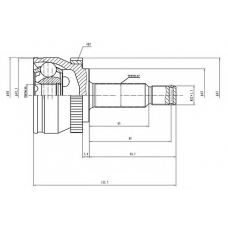 AW1510168A AYWIPARTS Шарнирный комплект, приводной вал