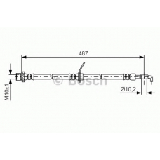 1 987 481 634 BOSCH Тормозной шланг