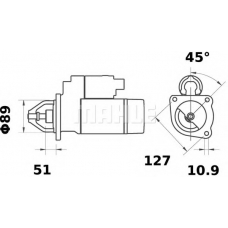 MS 214 MAHLE Стартер