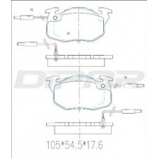 DFB1154 DITAS Комплект тормозных колодок, дисковый тормоз