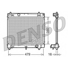 DRM50008 DENSO Радиатор, охлаждение двигателя