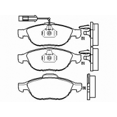 MDB2132 MINTEX Комплект тормозных колодок, дисковый тормоз