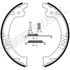 023.002K TRUSTING Комплект тормозных колодок, стояночная тормозная с