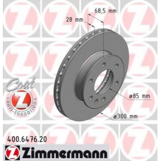 400.6476.20 ZIMMERMANN Тормозной диск