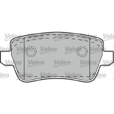 598727 VALEO Комплект тормозных колодок, дисковый тормоз