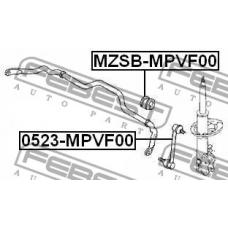 MZSB-MPVF00 FEBEST Опора, стабилизатор