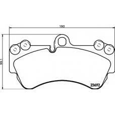 8DB 355 018-701 HELLA PAGID Комплект тормозных колодок, дисковый тормоз