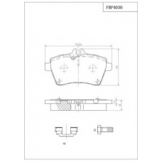 FBP4030 FI.BA Комплект тормозных колодок, дисковый тормоз