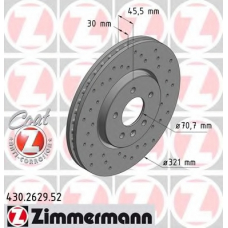 430.2629.52 ZIMMERMANN Тормозной диск