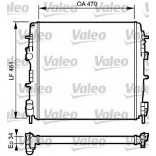 732687 VALEO Радиатор, охлаждение двигателя