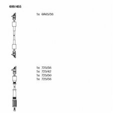 600/455 BREMI Комплект проводов зажигания