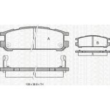 8110 68171 TRIDON Brake pads - rear