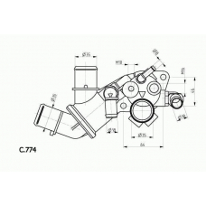 C.774.75 BEHR Термостат, охлаждающая жидкость