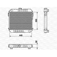 350213566000 MAGNETI MARELLI Радиатор, охлаждение двигател