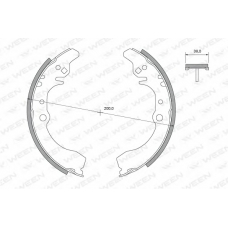 152-2421 WEEN Комплект тормозных колодок