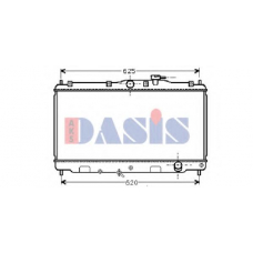 100360N AKS DASIS Радиатор, охлаждение двигателя