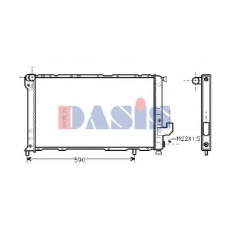 300110N AKS DASIS Радиатор, охлаждение двигателя
