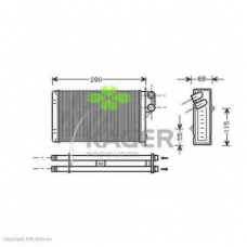 32-0098 KAGER Теплообменник, отопление салона