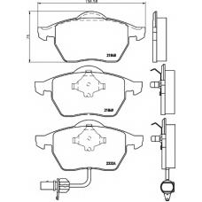 8DB 355 008-911 HELLA PAGID Комплект тормозных колодок, дисковый тормоз