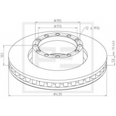 026.658-10A PE Automotive Тормозной диск