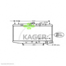 31-0479 KAGER Радиатор, охлаждение двигателя