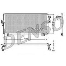 DCN46010 DENSO Конденсатор, кондиционер