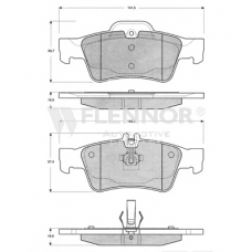 FB210621 FLENNOR Комплект тормозных колодок, дисковый тормоз