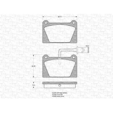 363702160794 MAGNETI MARELLI Комплект тормозных колодок, дисковый тормоз