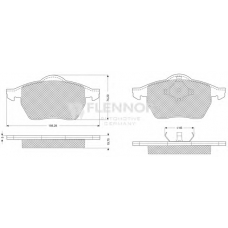 FB210184 FLENNOR Комплект тормозных колодок, дисковый тормоз