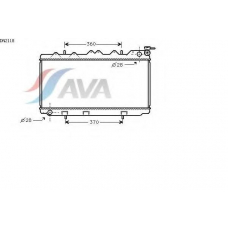 DN2118 AVA Радиатор, охлаждение двигателя